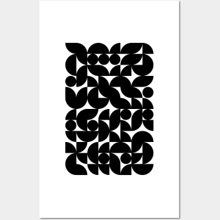 Geometric Pattern - Black Shapes #8 Posters and Art